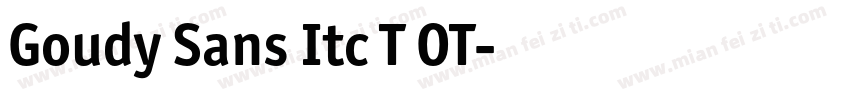 Goudy Sans Itc T OT字体转换